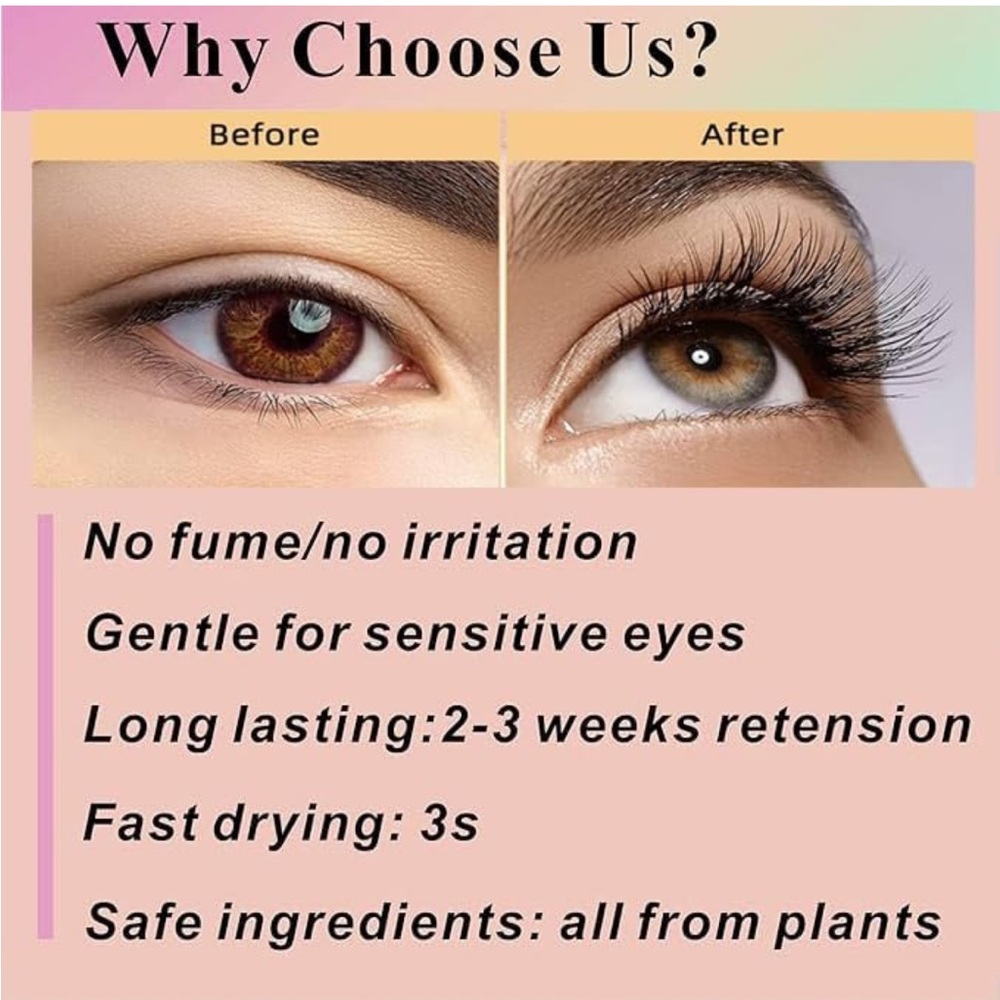 RKISSBEAUTY Waterproof Lash Extension Glue No Fume & No Irritation - Picture 3 of 5